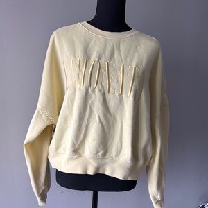 Limonata  (Lemonade) Embroidered Cotton Yellow Sweatshirt